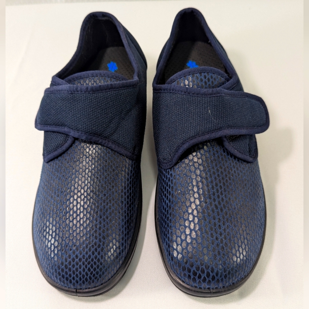 Women's Foamtreads "Sabrina" Slippers Shoes, Navy, Size EU40/8-1/2M